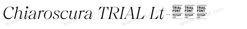 Chiaroscura TRIAL Lt字体转换